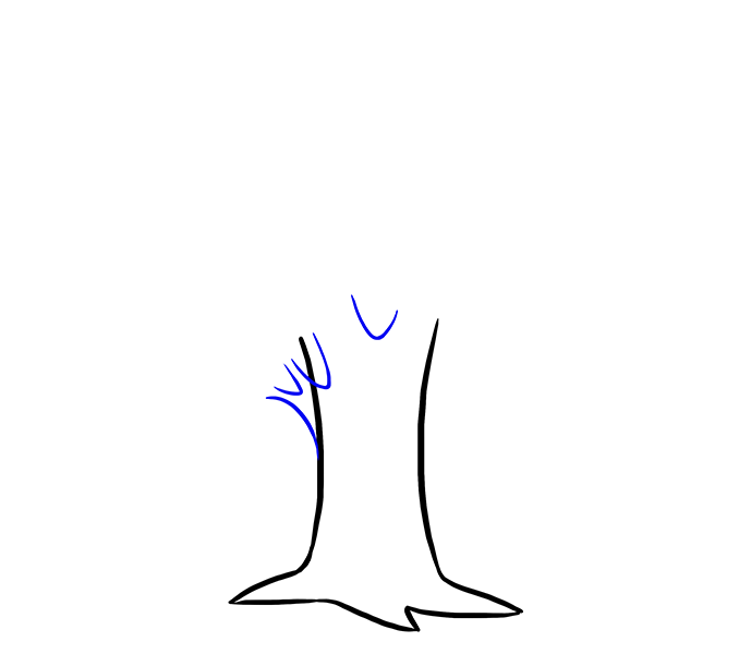 678x600 How To Draw A Cartoon Tree Easy Step By Step Drawing Guides