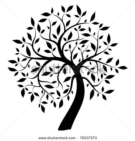450x470 Black Tree Clipart