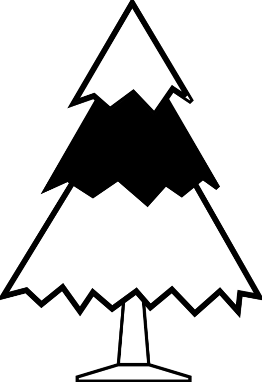 527x767 Christmas Tree Black White Christmas Tree Clip Art Black