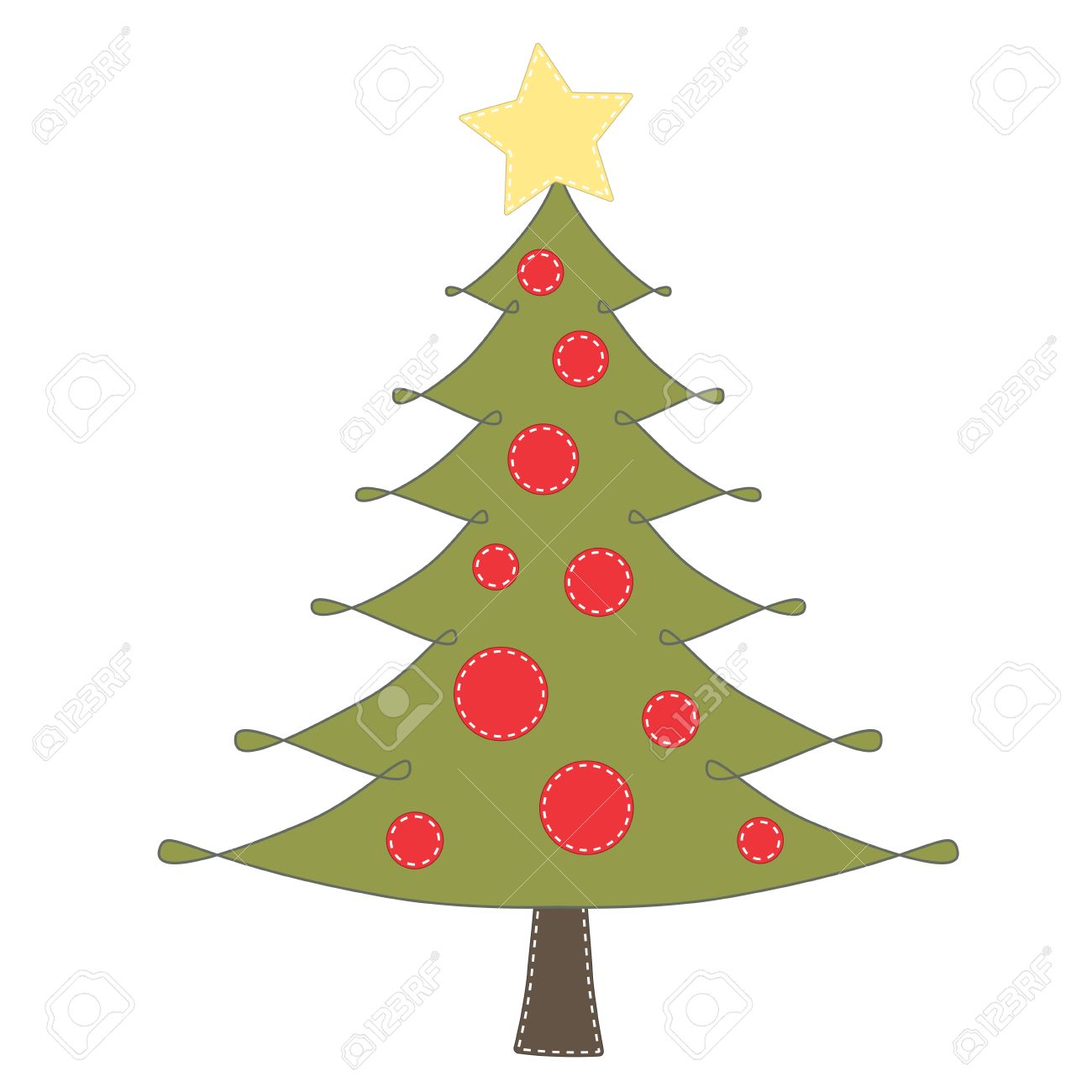 1300x1300 Christmas Tree Clip Art On Transparent Background For Scrapbooking