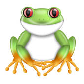 170x170 Clipart Of Red Eyed Green Tree Frog Hugging Planet Earth K5768181