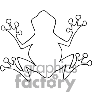 Tree Frog Outline | Free download on ClipArtMag