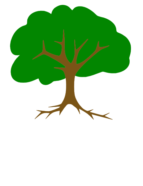 462x598 Tree With Roots Clip Art