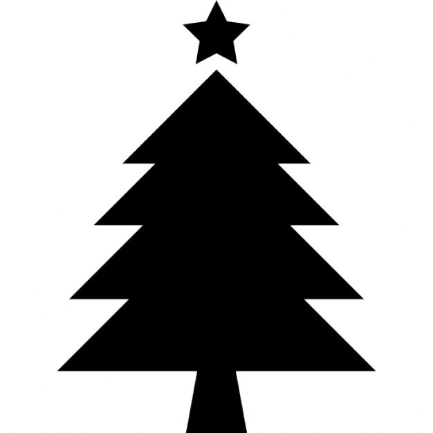 626x626 Christmas Tree Icon Black And White Find Craft Ideas