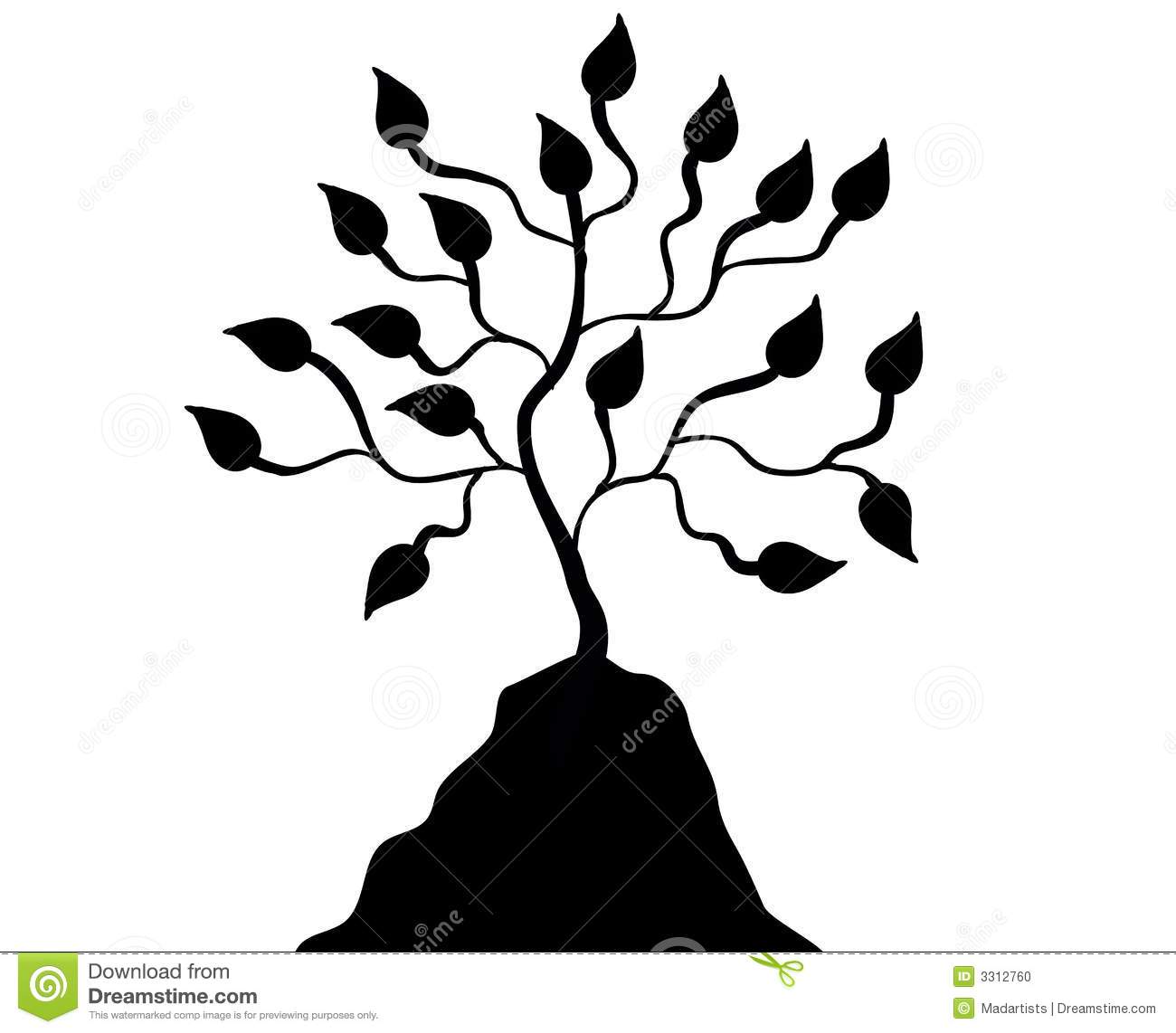 1300x1142 Tree Clipart Black And White