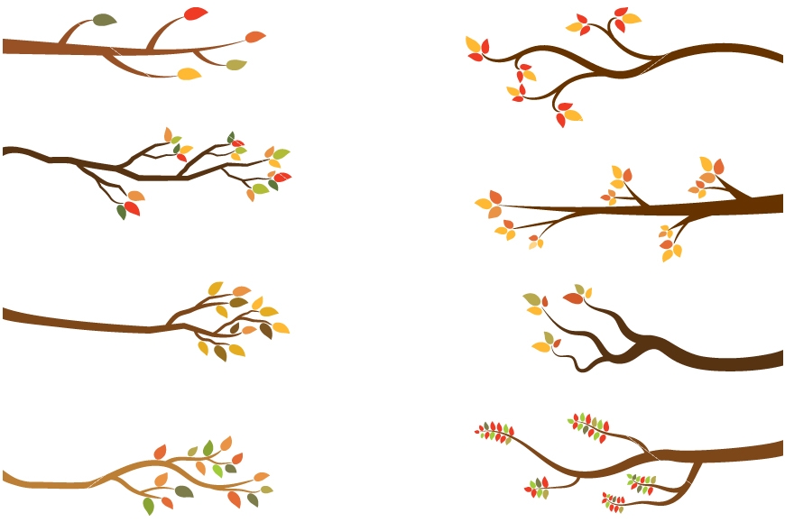 870x579 Autumn Tree Branch Clipart