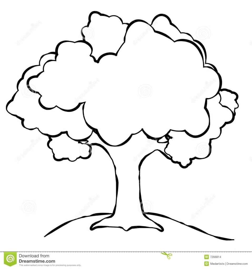 957x1024 Simple Tree Drawing Simple Tree Line Art Stock Images Image