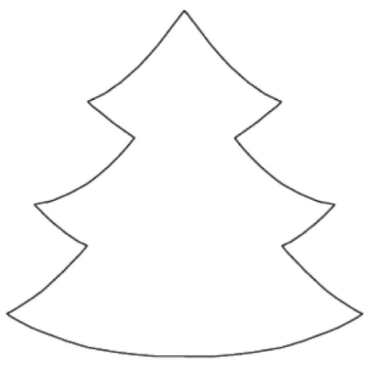 736x730 Outline Christmas Tree Colouring To Sweet Page Image Printable