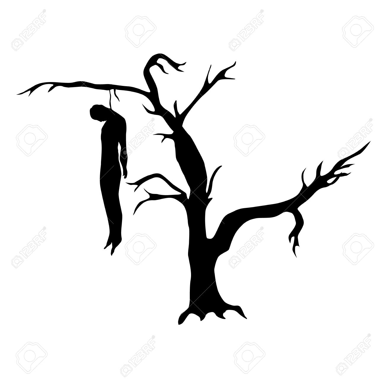 1300x1300 Dead Tree Outline Clipart