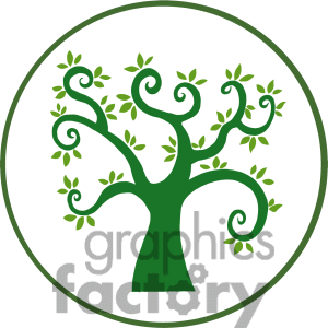 300x300 Tree Outline Clip Art Clipart