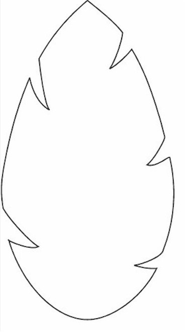 374x659 Leaf Outline Tree Outline With Leaves Clipart