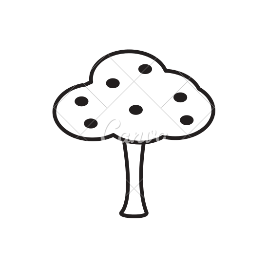 550x550 Tree Outline