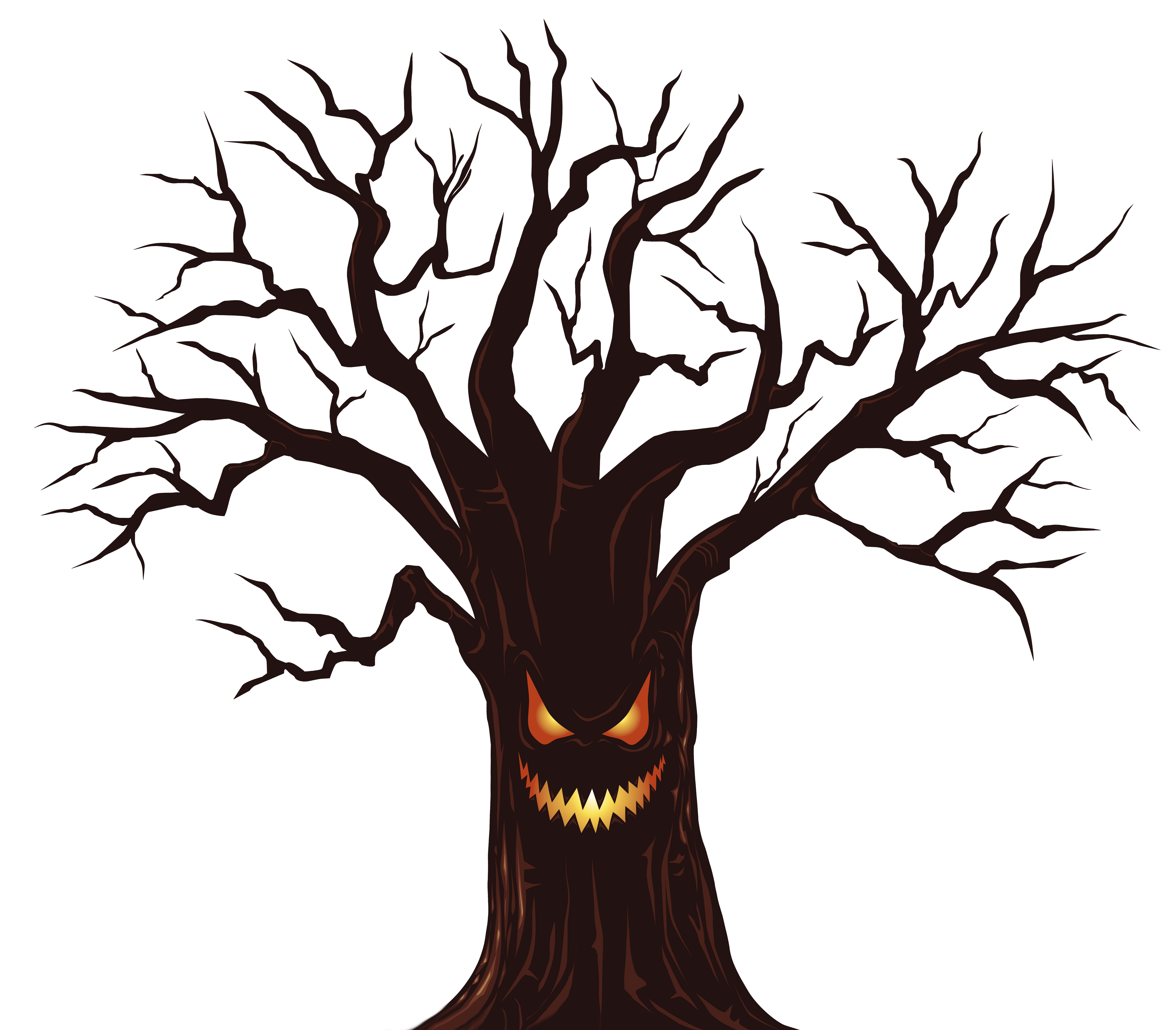 6296x5513 Creepy Tree Cliparts