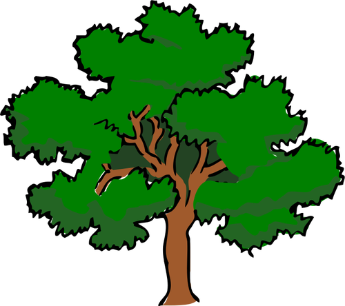 500x444 6873 Free Vector Oak Tree Silhouette Public Domain Vectors