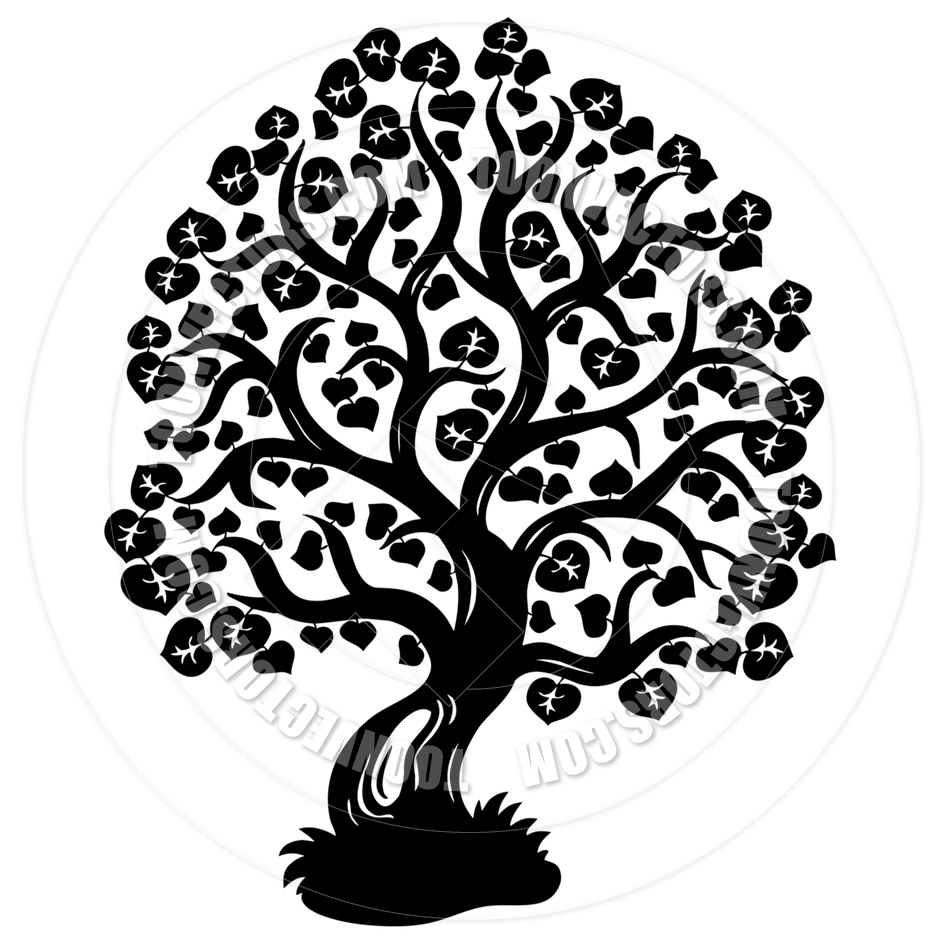 940x940 Willow Tree Silhouette Clipart