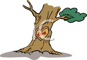 300x206 Tree Trunk Clipart