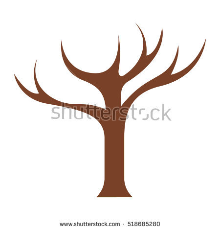 450x470 Tree Trunk Clipart Outline