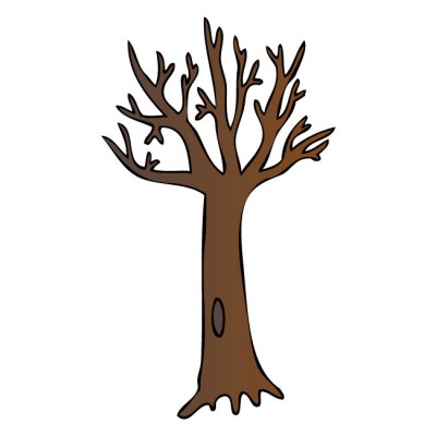 400x400 Tree With Trunk Clipart Branches