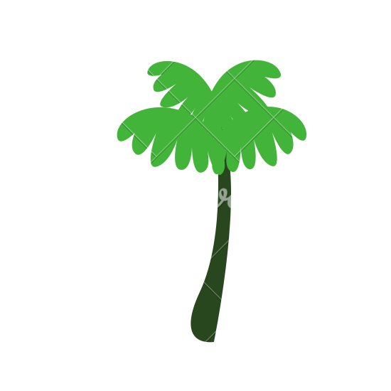 550x550 Tropical Tree Vector Design