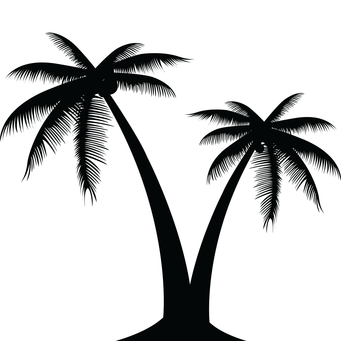 1181x1181 Palm Tree Clipart (21) Vector Eps Free Download, Logo, Icons, Clipart