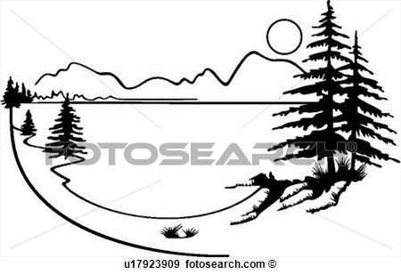 450x309 Lake Clip Art Black And White Cliparts
