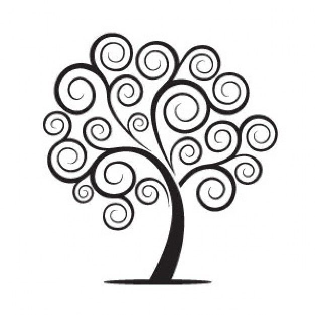 626x626 Swirl Tree Clip Art