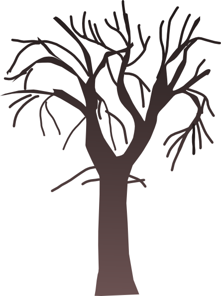 444x595 Tree Black And White Black Tree Outline Free Download Clip Art