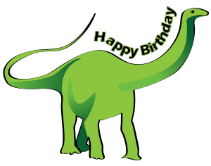 300x236 Clip Art Happy Birthday Dinosaurs T Rex Clipart
