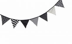 245x150 Pink Blue Orange Bunting Banner Flag Clipart Graphics Polka