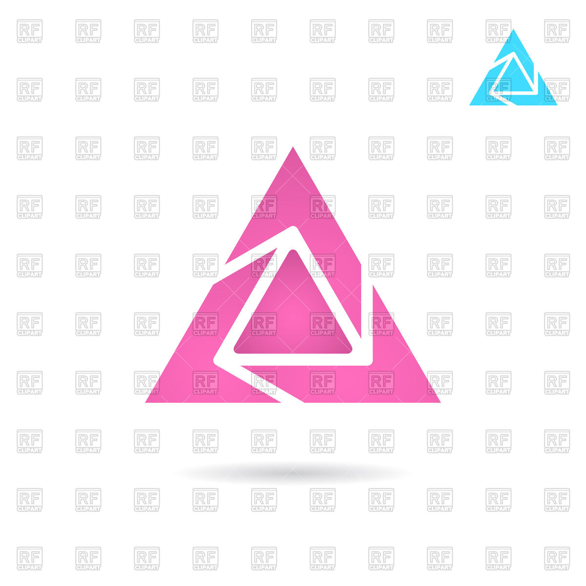 1200x1200 Triangle Icon Royalty Free Vector Clip Art Image