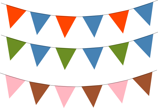 600x408 Bunting Clip Art