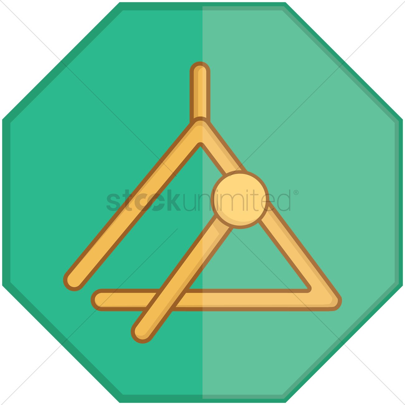 1300x1300 Triangle Music Instrument Vector Image