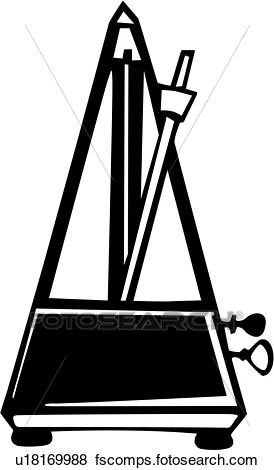 274x470 Clip Art Of , Instrument, Metronome, Musical, U18169988