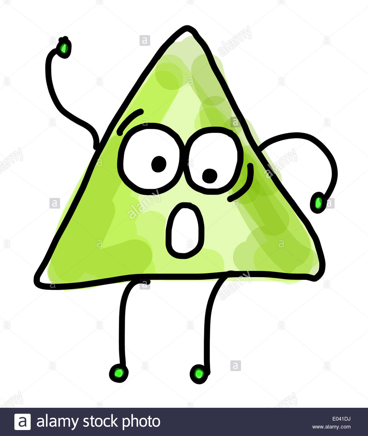 1176x1390 Illustration Of A Cartoon Triangle Shape Stock Photo, Royalty Free