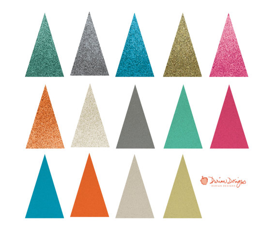 570x481 Glitter Triangles Commercial Use, Multi Color, Elegant Printable