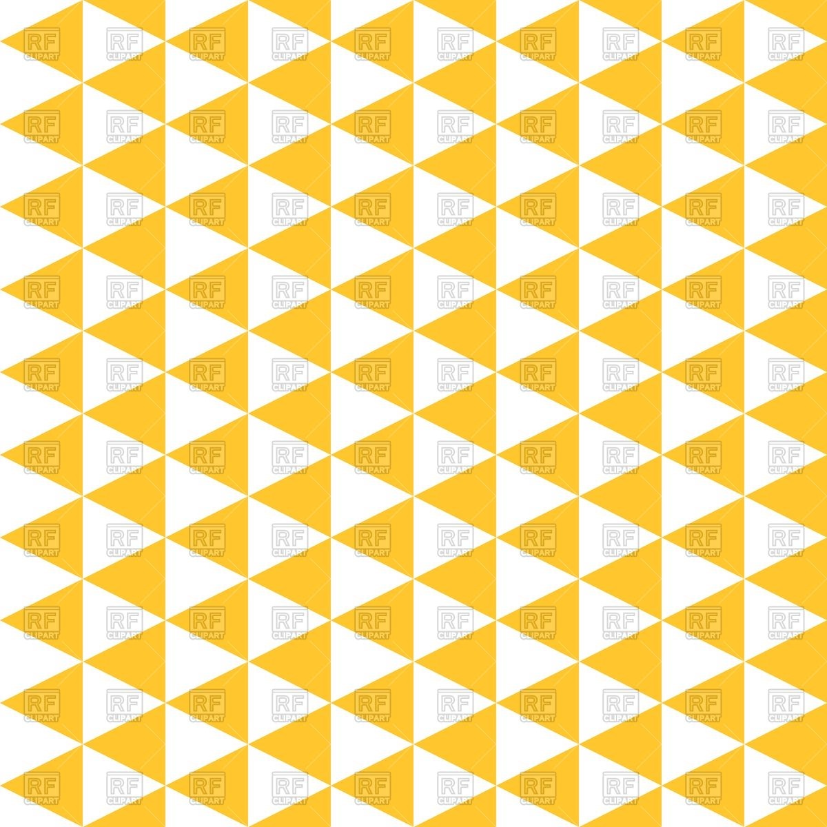 1200x1200 Seamless Pattern With Yellow Triangles Royalty Free Vector Clip
