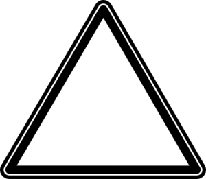 300x261 Sign Clipart Triangle