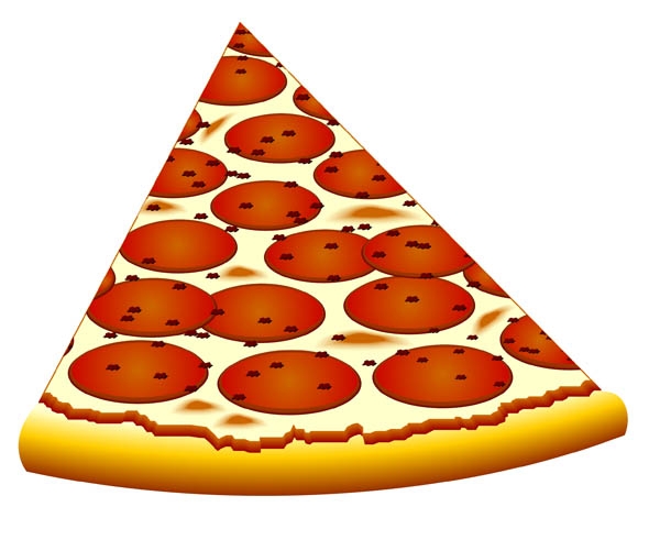 600x491 Pizza Clipart Triangular