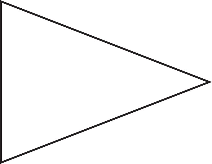 736x569 Triangle Flag Shape Clipart