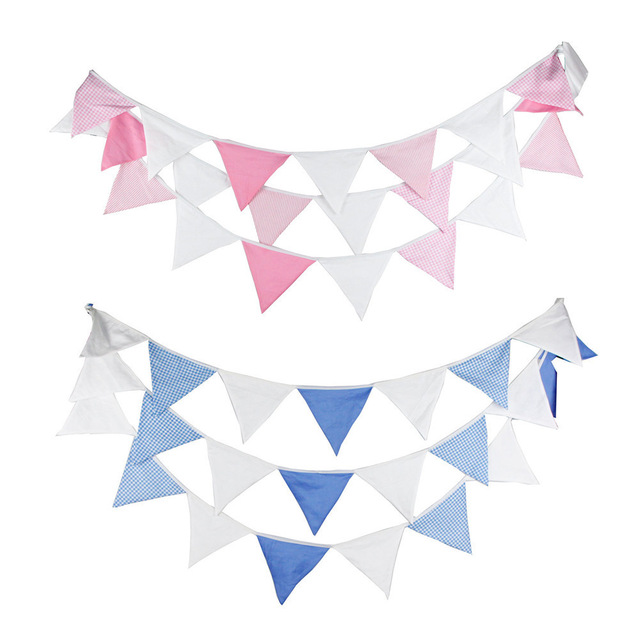 640x640 24pcsset 5.1m Cotton Triangle Flag For Birthday Party Children'S