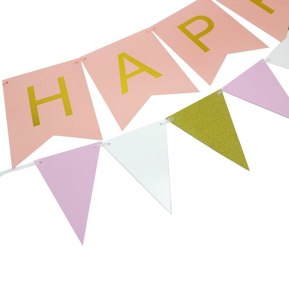 1000x1000 25 Pcs Paper Pom Poms Paper Lanterns Amp 1 Triangular Flag Banner