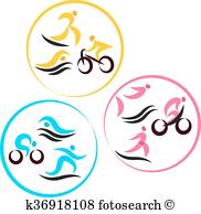 182x194 Triathlon Clip Art Vector Graphics. 970 Triathlon Eps Clipart