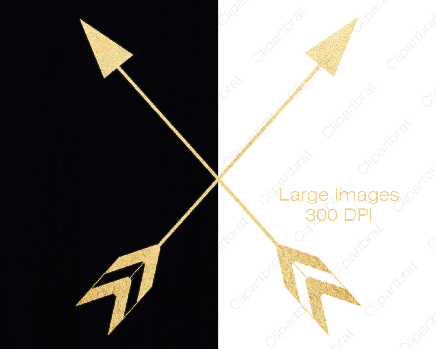 1500x1201 Gold Foil Arrow Clipart Commercial Use Clip Art Metallic Gold