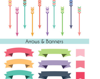 340x270 Arrow Clipart, Digital Arrow Clipart, Printable Arrow, Digital