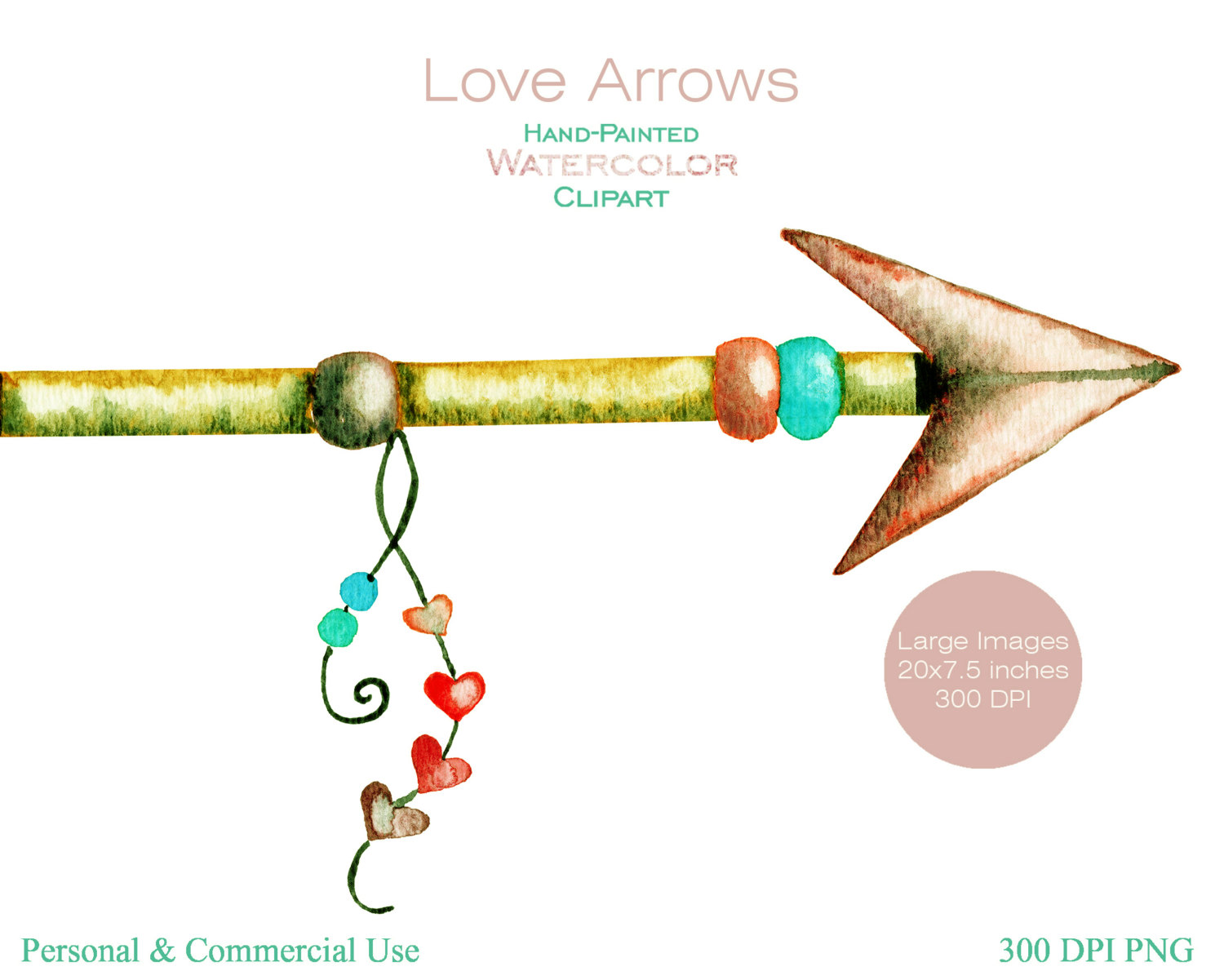 1500x1201 Watercolor Arrows Clipart Commercial Use Clipart 11 Arrow Graphics