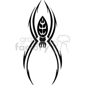 300x300 Royalty Free Tribal Spider 374514 Vector Clip Art Image