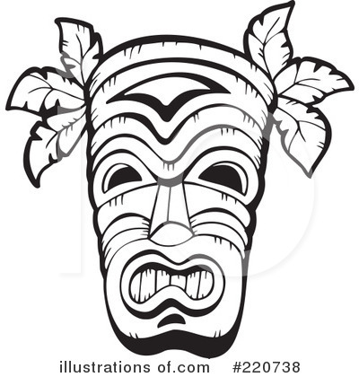 400x420 Tribal Mask Clipart