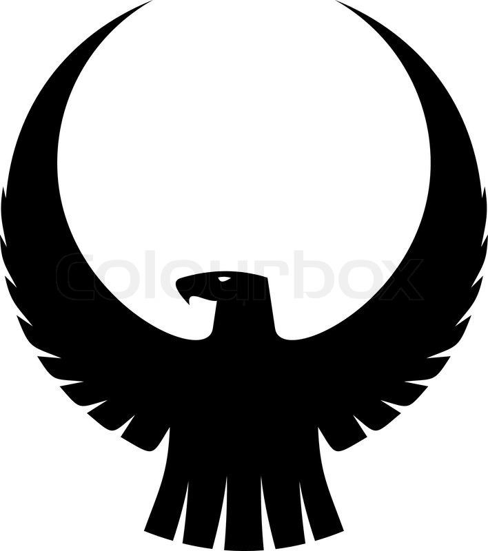 708x800 Black Eagles With Tribal Flames Stock Vector Colourbox