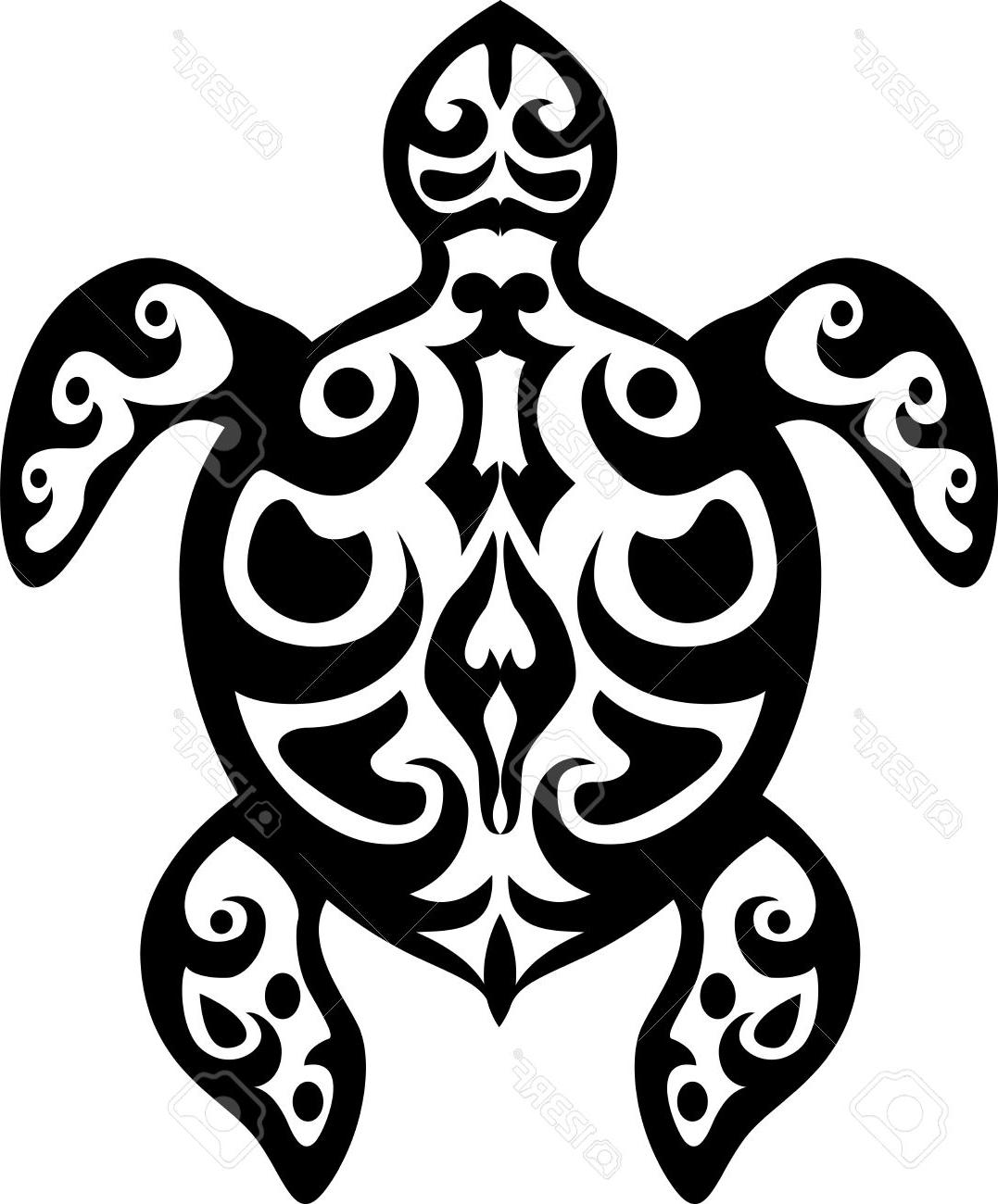 1077x1300 Top Tribal Sea Turtle Silhouette Cdr Free Vector Art, Images