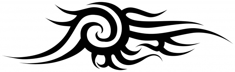 800x248 Tribal Clipart Vinyl Graphic